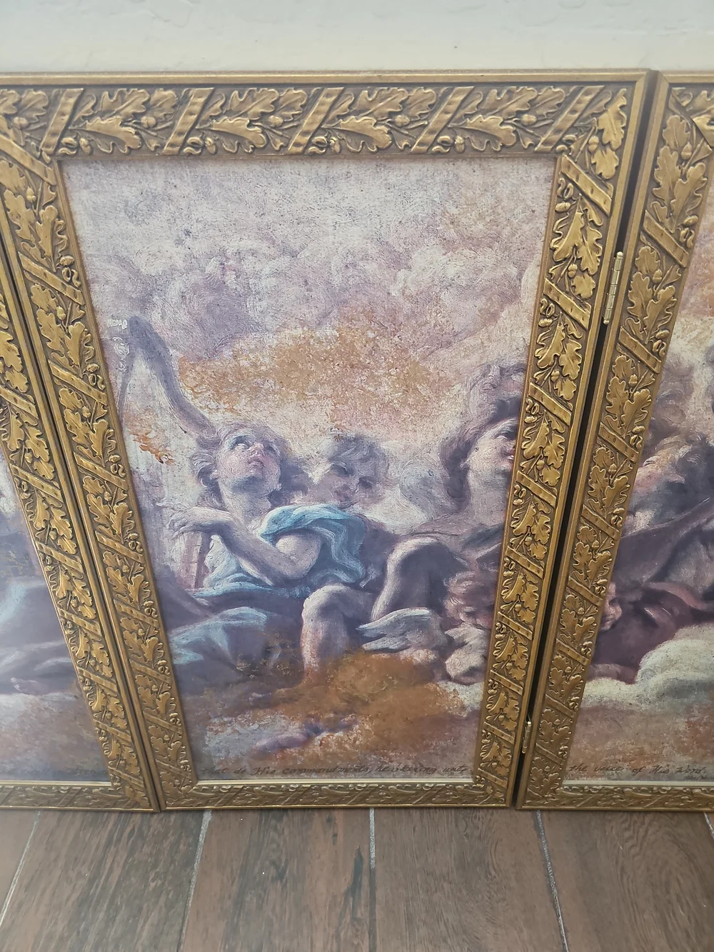 4-panel polyptych framed art set 60